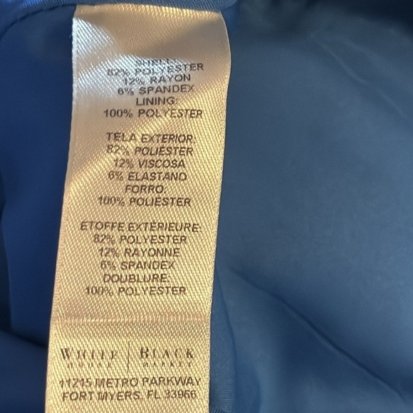White House Black Market Sz 4 blue pencil skirt - Picture 5 of 5